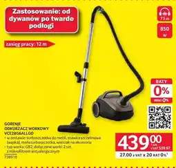 Selgros Odkurzacz workowy VCE28G6ALLGO oferta