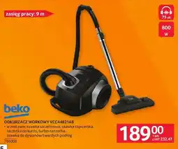 Selgros Odkurzacz workowy Beko VCC4821AB oferta