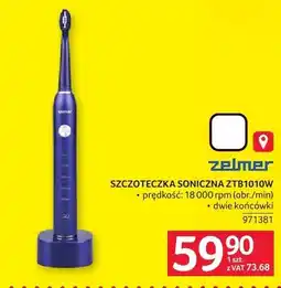 Selgros Szczoteczka soniczna Zelmer ZTB1010W oferta