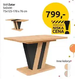 Black Red White Stół Zatar SxDxW: 75x125-170x76 cm oferta