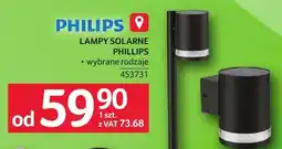Selgros Lampy solarne Philips wybrane rodzaje oferta