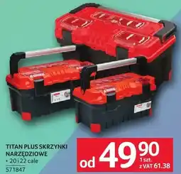 Selgros Skrzynki narzędziowe Titan Plus x20 z cale 571847 oferta