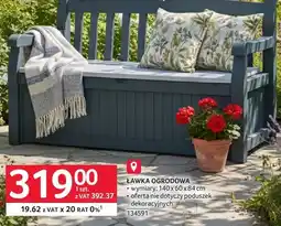 Selgros Ławka z pojemnikiem 140x60x84cm oferta