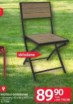 Selgros Krzesło ogrodowe 43x84x58.5cm oferta