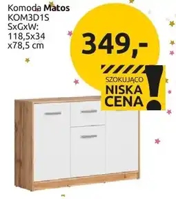 Black Red White Komoda Makos KOM3D1S oferta