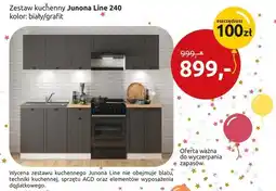 Black Red White Zestaw kuchenny Junona Line 240 kolor: biały/grafit oferta