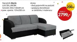 Black Red White Narożnik Merin LUX 3DL.URCBK oferta