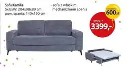 Black Red White Sofa z włoskim mechanizmem spania Kamila oferta