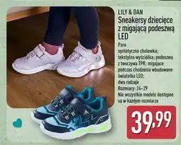 ALDI Sneakersy dziecięce z migającą podeszwą LED oferta