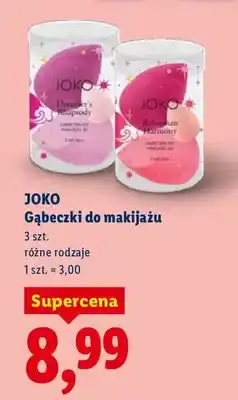 Lidl Gąbeczki do makijażu 3 szt oferta