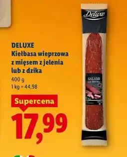 Lidl Kiełbasa wieprzowa z mięsem z jelenia oferta
