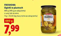 Lidl Ogórki w plastrach z curry oferta