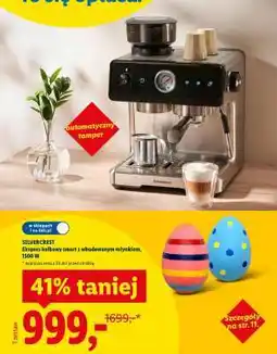 Lidl SILVERCREST Ekspres kolbowy smart z wbudowanym młynkiem oferta