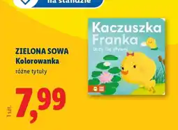 Lidl ZIELONA SOWA Kolorowanka oferta
