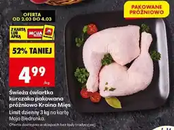 Biedronka Świeża ćwiartka kurczaka pakowana próżniowo Kraina Mięs oferta