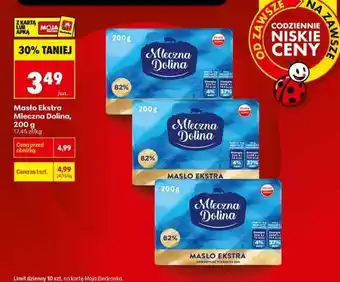 Biedronka Masło Ekstra Mleczna Dolina 200 g oferta