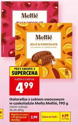 Biedronka Galaretka z sokiem owocowym w czekoladzie Mella Meltié, 190 g oferta