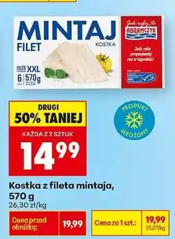 Biedronka Kostka z fileta mintaja , 570 g oferta
