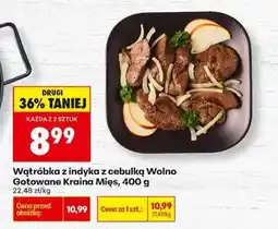 Biedronka Wątróbka z indyka z cebulką Wolno Gotowane Kraina Mięs 400 g oferta