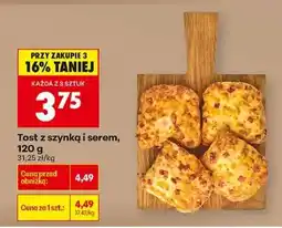 Biedronka Tost z szynką i serem , 120 g oferta