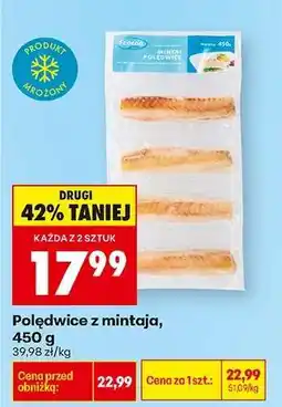 Biedronka Poledwice z mintaja 450 g oferta
