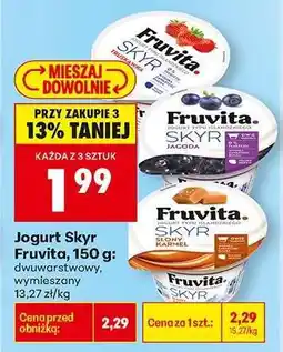 Biedronka Jogurt Skyr Fruvita, 150 g oferta