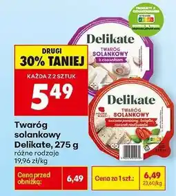 Biedronka Twaróg solankowy Delikate, 275 g oferta
