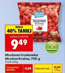 Biedronka Mrożona truskawka Mrożna Kraina, 750 g oferta