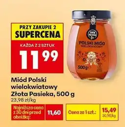 Biedronka Miód Polski wielokwiatowy Złota Pasieka 500 g oferta