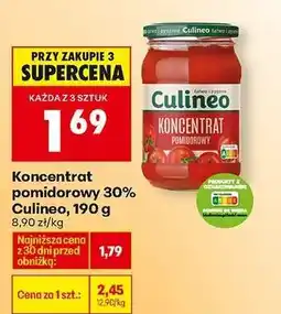 Biedronka Koncentrat pomidorowy 30% Culineo, 190 g oferta