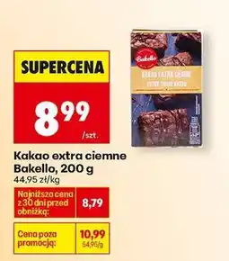Biedronka Kakao extra ciemne Bakello, 200 g oferta