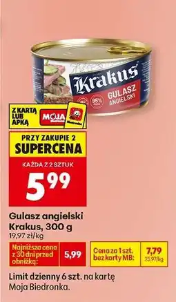 Biedronka Gulasz angielski Krakus, 300 g oferta