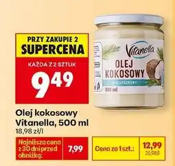 Biedronka Olej kokosowy Vitanella , 500 ml oferta