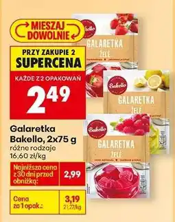 Biedronka Galaretka Bakello, 2x75 g oferta