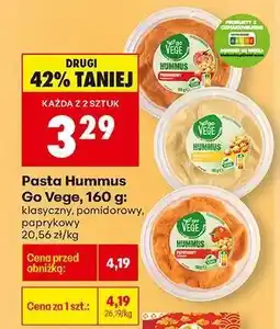 Biedronka Pasta Hummus Go Vege, 160 g oferta