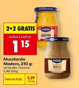 Biedronka Musztarda Madero, 210 g oferta
