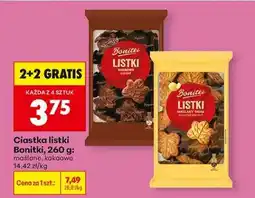 Biedronka Ciastka listki Bonitki, 260 g oferta