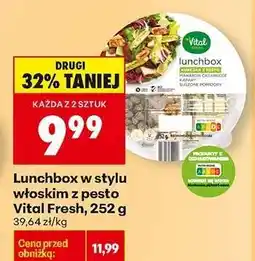Biedronka Lunchbox w stylu włoskim z pesto Vital Fresh, 252 g oferta