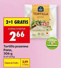 Biedronka Tortilla pszenna Pano 306 g oferta