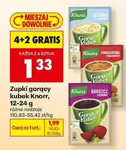 Biedronka Zupki gorący kubek Knorr, 12-24 g oferta