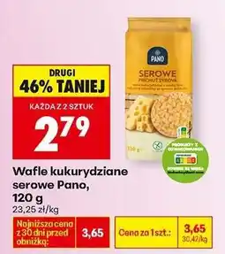 Biedronka Wafle kukurydziane serowe Pano, 120 g oferta