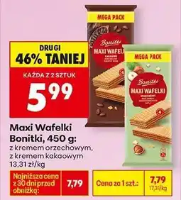 Biedronka Maxi Wafelki Bonitki, 450 g oferta