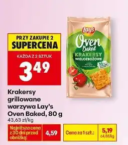 Biedronka Krakersy grillowane warzywa Lay’s Oven Baked, 80 g oferta