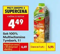 Biedronka Sok 100 Multiwitamina Tymbark , 1l oferta