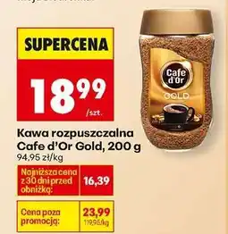 Biedronka Kawa rozpuszczalna Cafe d'Or Gold 200 g oferta