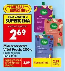 Biedronka Mus owocowy Vital Fresh , 200 g oferta