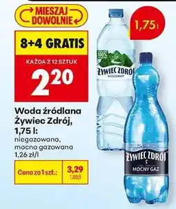 Biedronka Woda źródlana Żywiec Zdrój, 1,75 l oferta