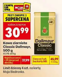 Biedronka Kawa ziarnista Classic Dallmayr, 500 g oferta