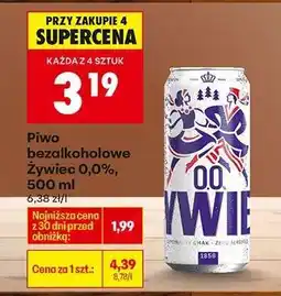 Biedronka Piwo bezalkoholowe Żywiec 0,0 500 ml oferta