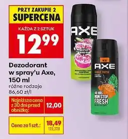 Biedronka Dezodorant w spray'u Axe, 150 ml oferta